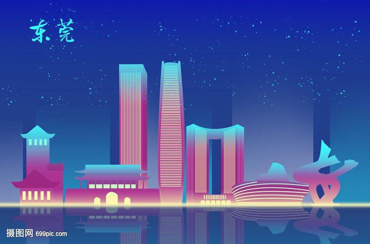 东莞扁平地标都市